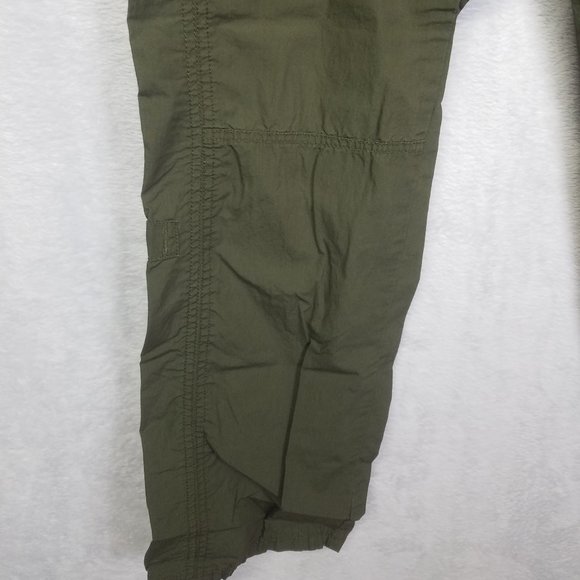 New York & Company Women's Pants Elastic Waist Button Green Size 8 - Picture 7 of 14